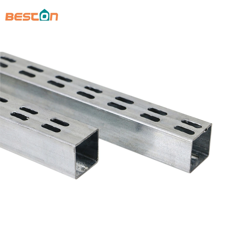 Double Hole AA Column 25*25 mm Square Metal Pipe