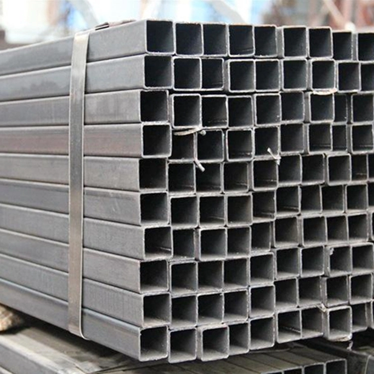 Ms ERW Hollow Section Square Rectangle Tube Hollow Iron Pipe Welded Black Steel Pipe