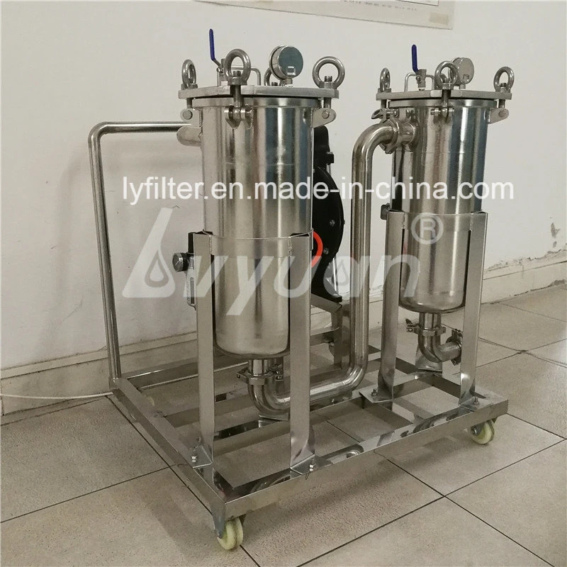 Industrial Large Flow #1/2 Stainless Steel 304 Triple Bag Filter Housing for Oil/Chemicals/High Iscosity Liquids Treatment