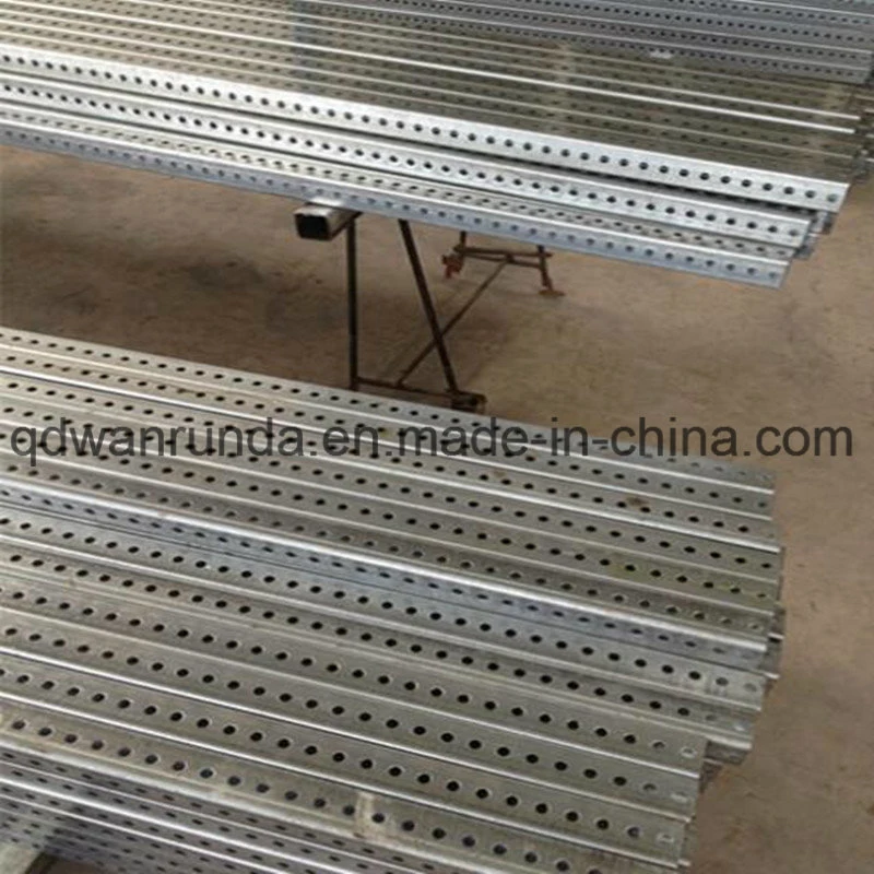 14ga Telescopic Square Steel Pipe Dia. 7/16&quot; on All Four Sides, Holes Center Distance 1&quot; Galvanized Surface