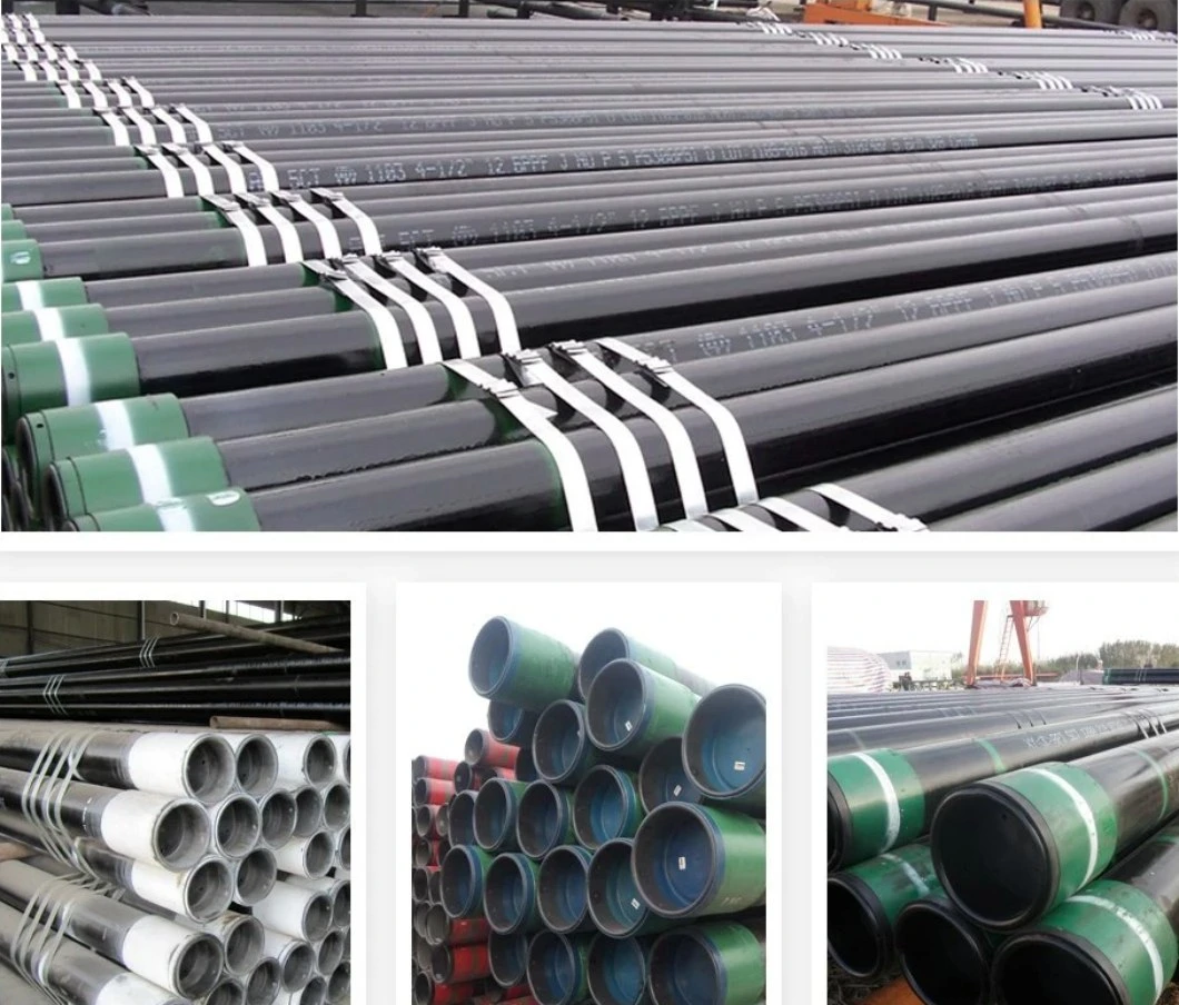 API Steel Casing Drill Pipe or Tubing for Oil Well Drilling in Oilfield Casing Steel Pipe Oil and Gas Well Casing Tube Casing Tubing and Drill