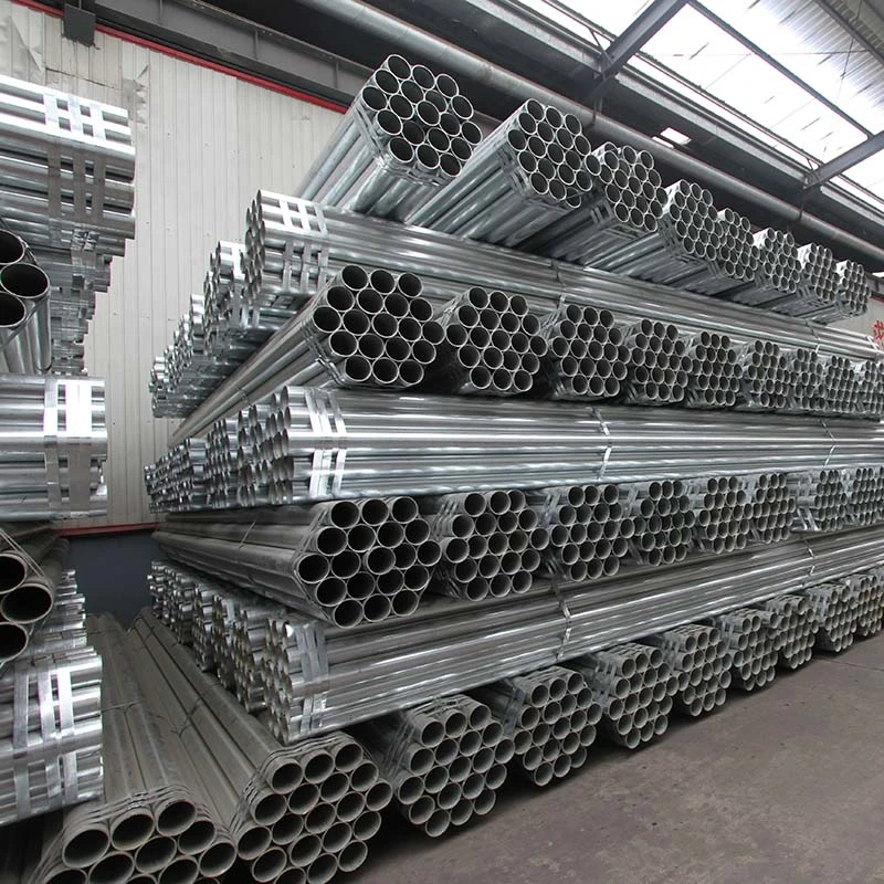 Zinc Coated Hot Dipped Fence Metal Posts Galvanized Steel Scaffolding Pipe Galvanized Round Square Rectangular Pipes