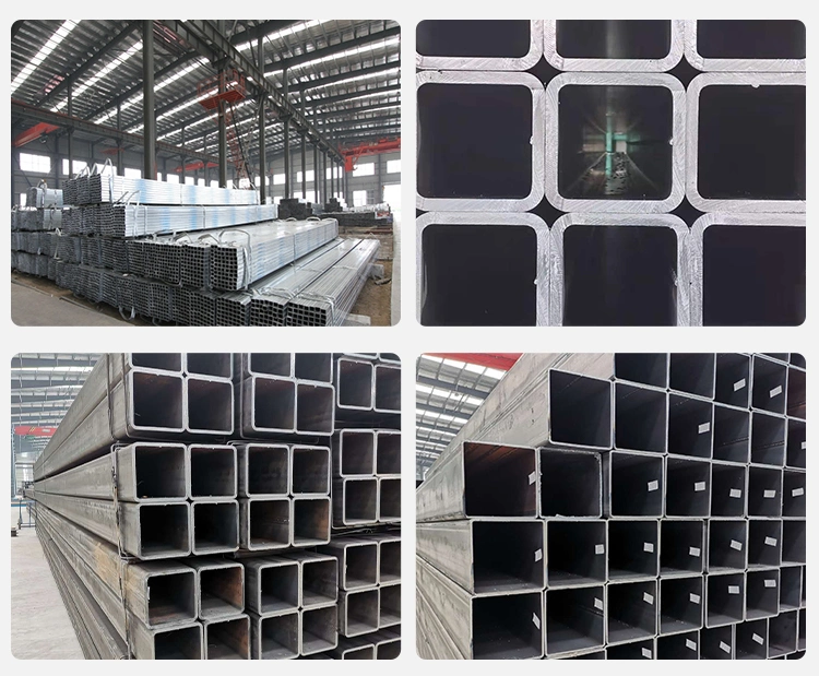 En10219 S235jrh S275j2h S275j0h S355j0h S355j2h Shs Rhs Square Rectangle Rectangular Black Galvanized Pre-Galvanized Steel Pipe