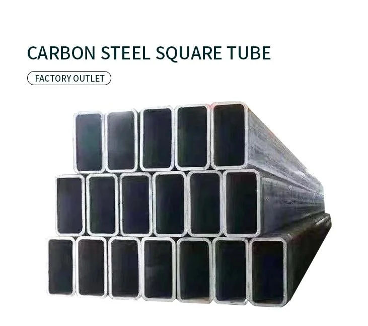 Iron 1/2 6 Inch Square Tube Black Metal Structure Pipe ERW Thick Wall Pipe Rectangular or Square 1.0 - 16.0 mm Non-Alloy