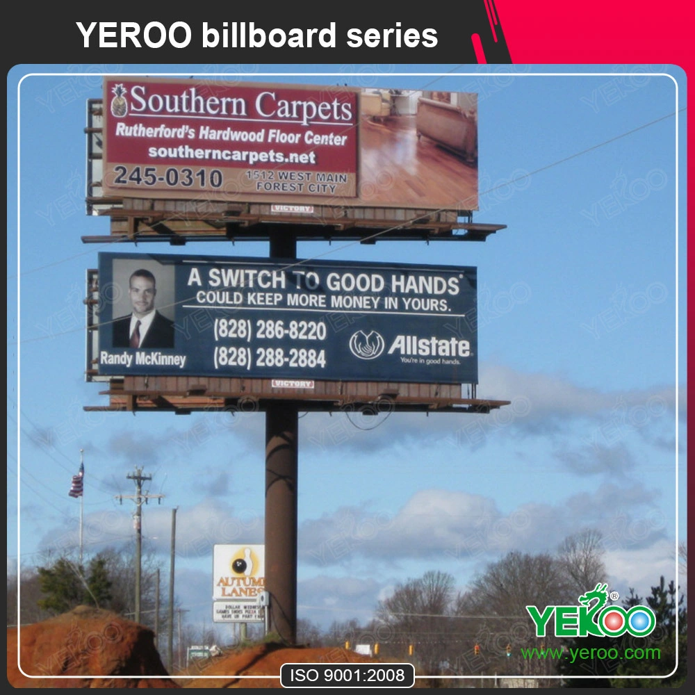 Outdoor Advertising Frontlit Billboard Structure