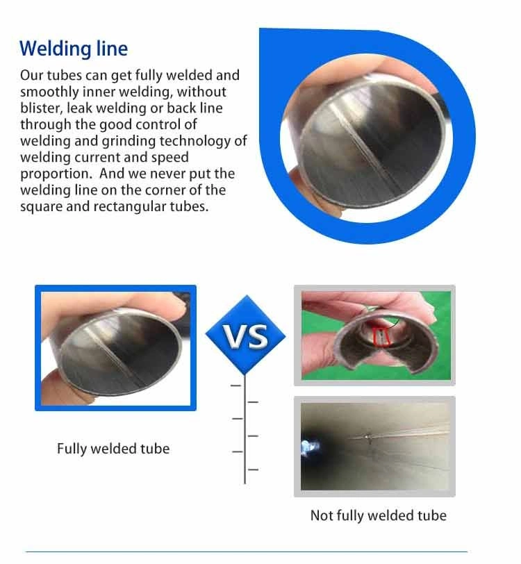 Electro Polished Metal Tube Round Square Rectangular Oval Slot Embossed Shape Welding Stainless Steel Pipe