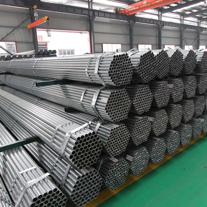 Zinc Coated Hot Dipped Fence Metal Posts Galvanized Steel Scaffolding Pipe Galvanized Round Square Rectangular Pipes