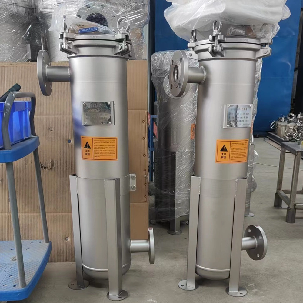 Liquid/Oil/Wine/Beer/Honey/Syrup/Paint Filtration Machine Stainless Steel 304 Multi Bag Filter Housing