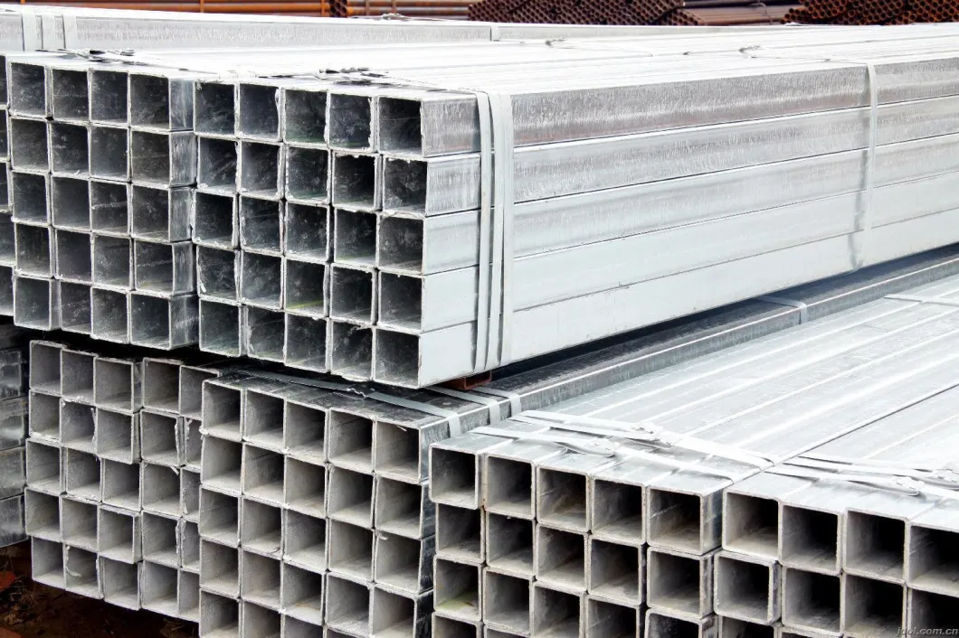 80X80X2mm Galvanized Perforated Material Gi Pipe Steel Square Tube