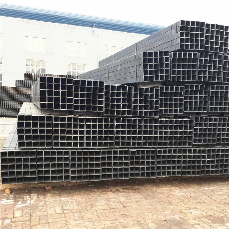 ASTM A500 Q235 S235jr S355jr Cold Rolled / Hot Rolled Black Annealed ERW Welded Hollow Section Square Steel Tube