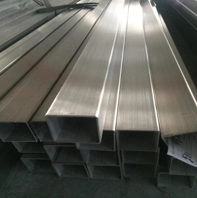 Rolled Welded Stainless Steel Tube 2 2.5 Inch Square A554 Metric Stainless Steel Tubing