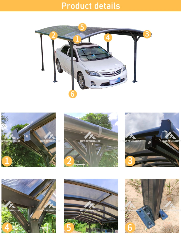 Carports Metal Aluminium 1.2-1.8 mm Aluminum 100X100 mm