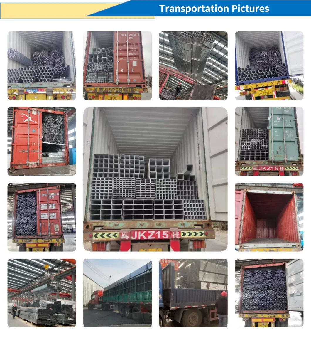 Hollow Section Cold Rolled Galvanized ERW Welded Steel Rectangular Tube Square Hollow Sections