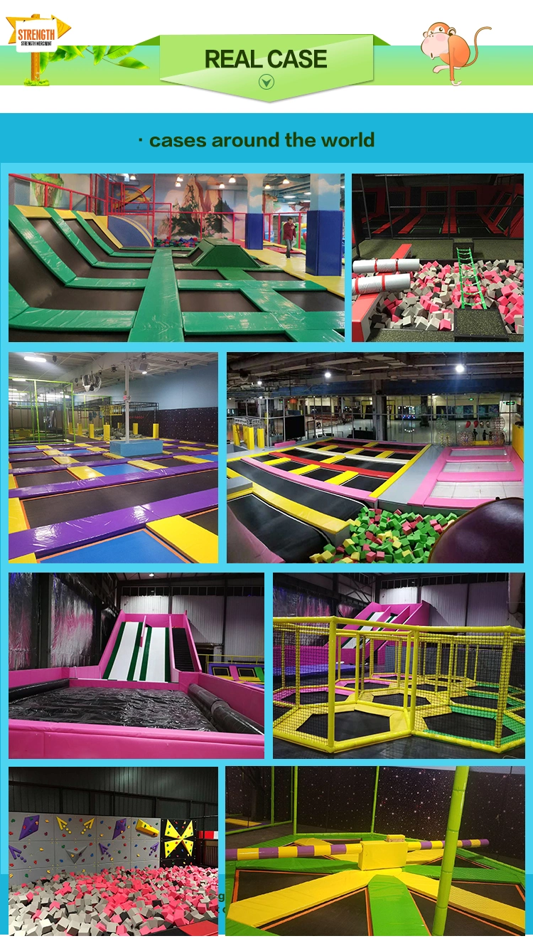 High Quality Adult Exercise Commercial Rectangle Indoor Trampolinepark