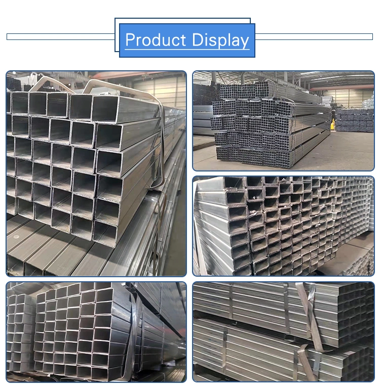 Hot Grade Standard Dx51d Dx52D Dx53D Dx54D Galvanized Iron Square Pipe