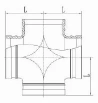 Grooved Pipe Fittings Couplings Tee FM, UL Fire Protection