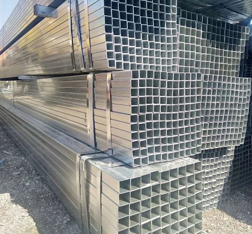 Galvanized Steel Pipe Square ASTM A252-1998 Q195 Q235 Q345 25*25mm for Structural