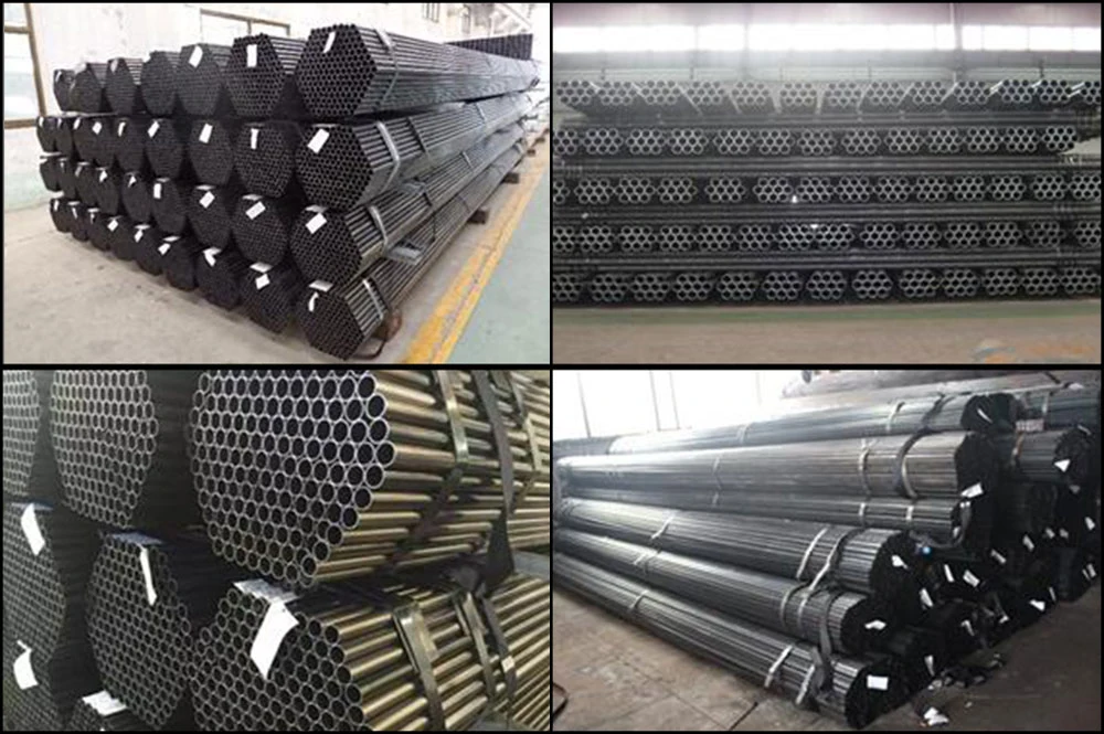 Black Iron Square Hollow Section 2.5 Inch Round Steel Pipe