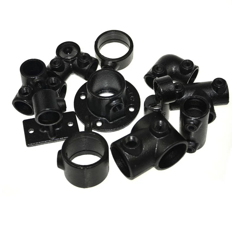 Galvanized Malleable Cast Iron Pipe Clamp Short Tee Casting Iron Structural Pipe Fittings