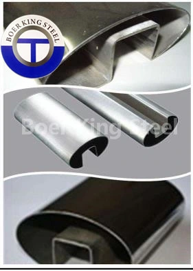 201 301 304 316 Square/Round Welded Stainless Steel Slot Pipe for Glass Fence