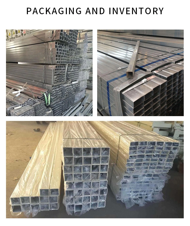Q195 Q235 S235 Ss400 Cold Rolled /Hot Rolled / Galvanized Black Welded Rectangular Square Steel Pipe Rhs Shs Steel Tube Galvanized Square Tube