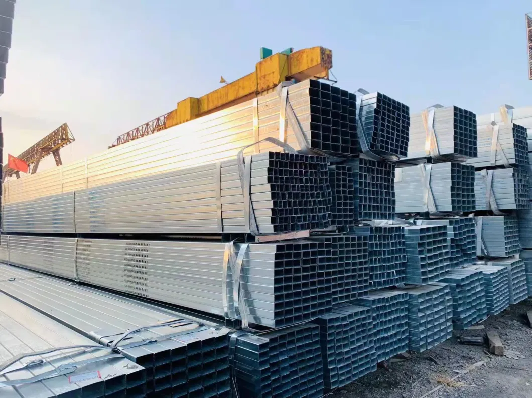 ASTM A53 Zinc Coated Q195 Q235 Q345 Hot Dipped Galvanized Steel Tube Hollow Section Rectangular Tube Square Galvanized Steel Pipe