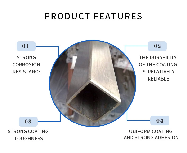 Structural Hollow Steel Profile Rhs Shs Mild Steel Hollow Section Galvanized Gi Pipe Rhs Hollow Section Metal Square Pipe Rectangular Welded Steel Tube