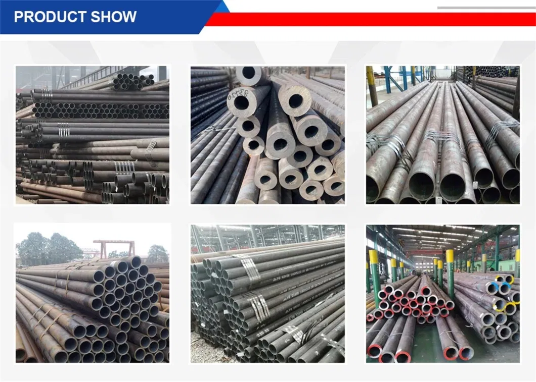 API 5L ASTM A106 Seamless Carbon Steel Pipe for Line Tube and Fluid (Water Gas) Transmission