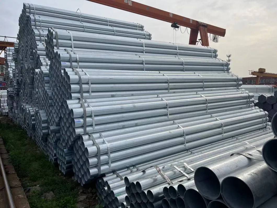 Galvanized Steel Tube Dx51d+Z275 Anti-Corrosion Round Hot Rolled SA106 Gr. B Square Hot-DIP for Greenhouse Steel Structure S400 S235jr Q235B Seamless Steel Pipe