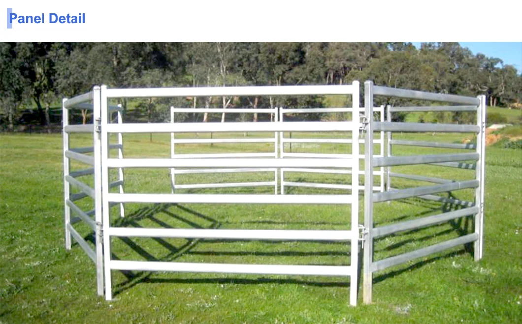 Oval Pipe Square Pipe Round Pipe Stable Corral Pen Farm Fence Panel for Sale