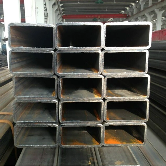 Factory Directly Supply Carbon Steel Tube/Pipe Q235/S235jr/A36 Ms Welded Black Square Pipe Mild Galvanized Squaretube ERW Square Tube Rectangular Tube