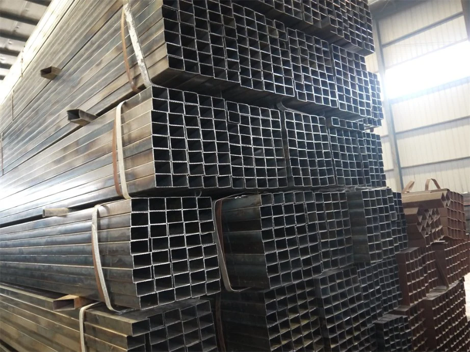 China Manufacturer Q195 ASTM A500 Dark Square/Rectangular Black Cold Rolled Welded Hollow Section Pipe