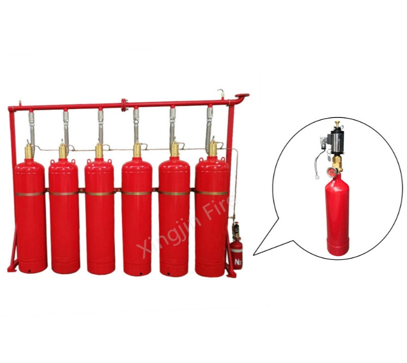 FM200 Fire Protection System: Hfc 227ea Gas, Automated Detection &amp; Control Panel, Pipe Network