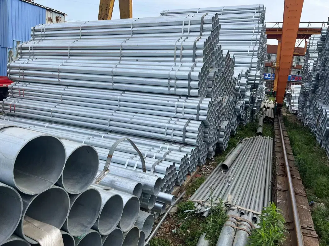 Galvanized Steel Tube Dx51d+Z275 Anti-Corrosion Round Hot Rolled SA106 Gr. B Square Hot-DIP for Greenhouse Steel Structure S400 S235jr Q235B Seamless Steel Pipe