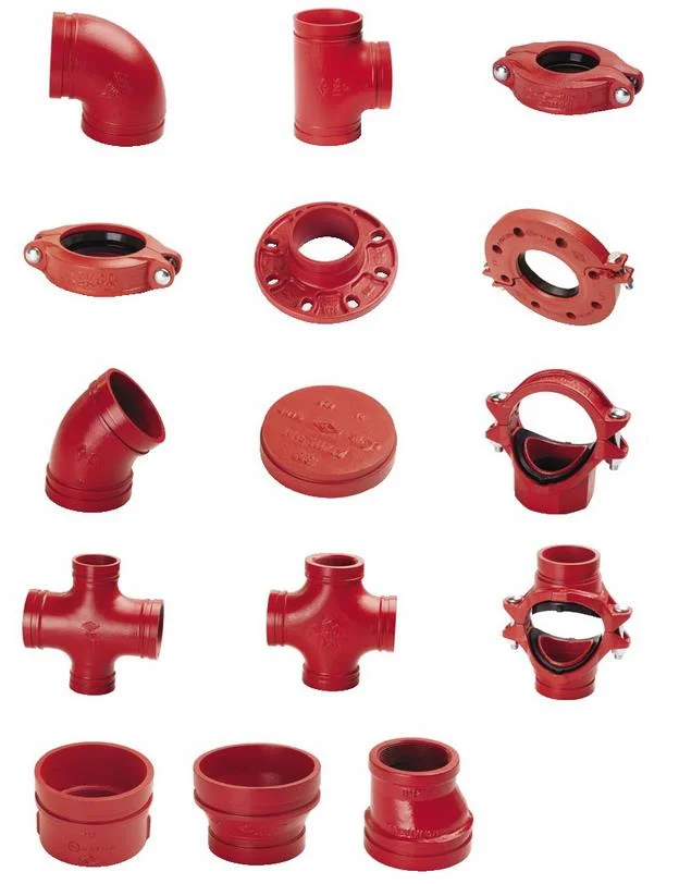 Made in China Ductile Cast Iron Grooved Pipe Fittings for Fire Fighting System