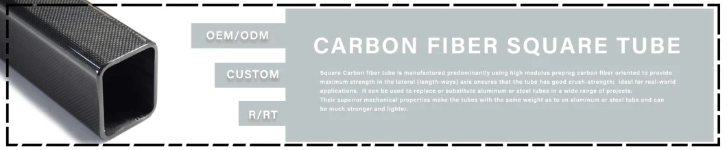 Carbon Fiber Tubes Large Diameter Carbon Fiber Square Tube