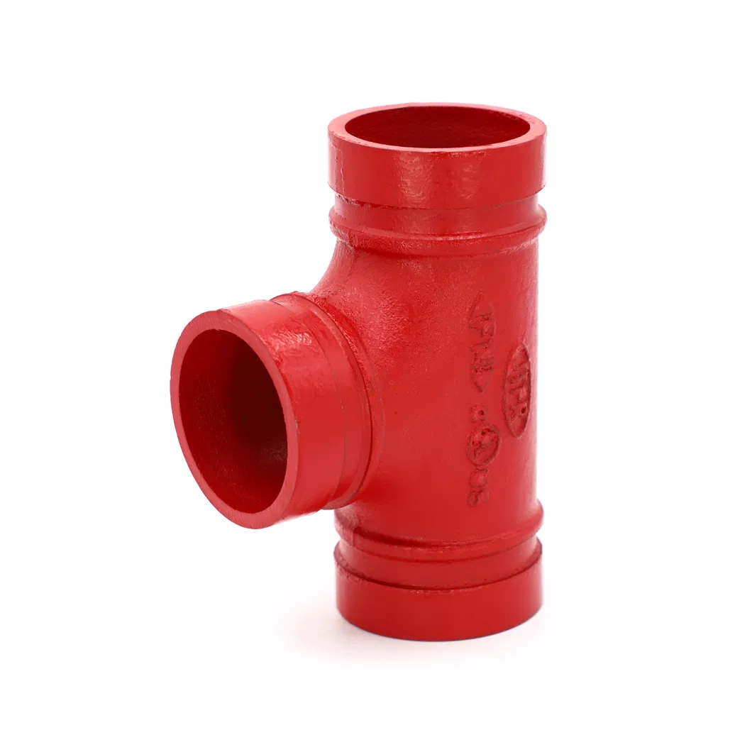 Grooved Tee Elbow Rigid Flexible Coupling Fire Fighting Grooved Pipe Fitting