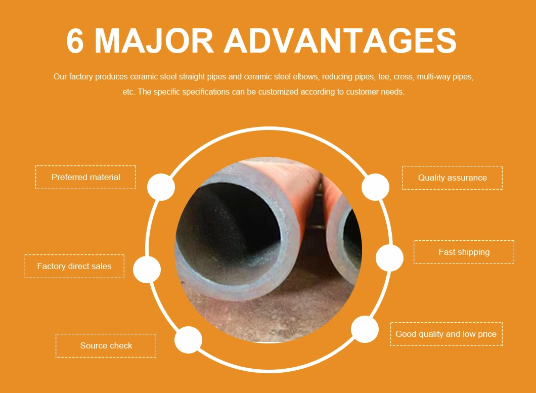 Ceramic Lining Composite Pipe Used for Power Plant Coal Powder