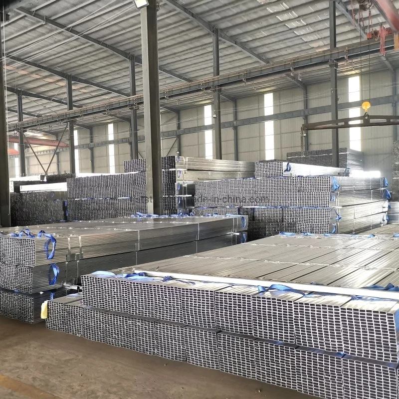 4&quot; ERW Steel Square Tubing Standard Sizes Pre Zinc Coated Square Galvanized Steel Pipe Galvanized Perforated Square Tube Tubing Steel Square Tube