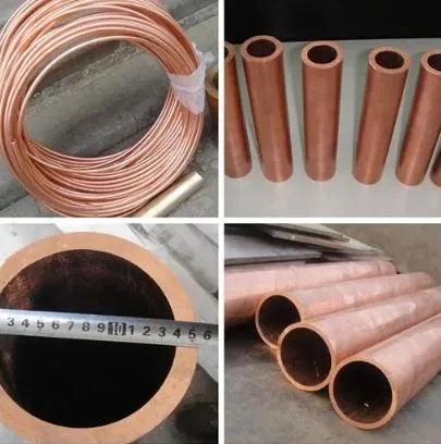 Silver Chrome Seamless Pipe Copper Nickel Pipe Price Straight Copper Brass Tube