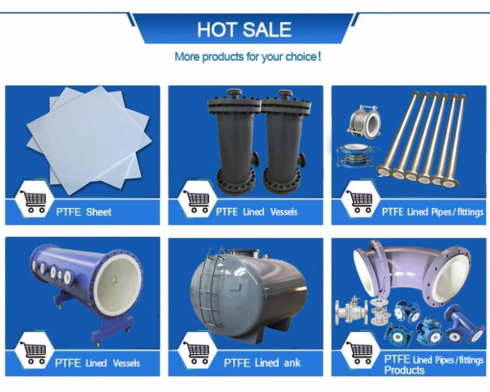 PTFE Spraying Anti-Corrosion Pipeline Chemical Plastic Pipe PTFE Lining Steel Pipes/Tubes