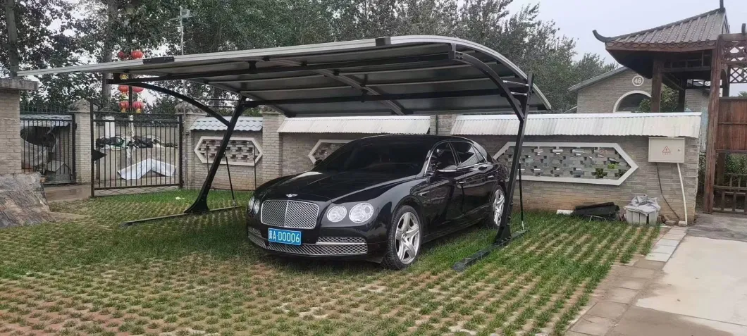 High-Quality 100% UV Blocked Galvanized Steel Carport for Two Cars Double Carport