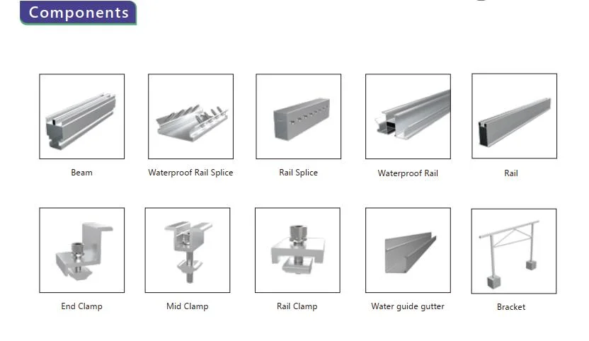 High Strength Solar Car Park Installed Structure Solar PV Carport Mounting Brackets System Solar Carport Structure