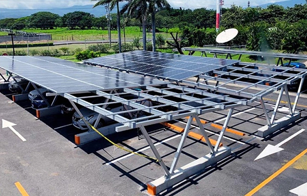 Carport Solar Carports Mit Photovoltaik Car Park Canopies