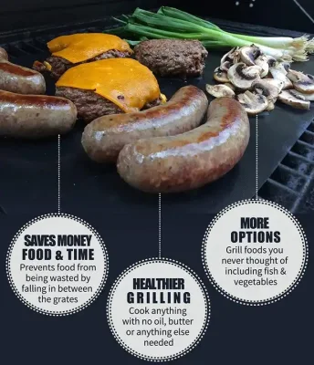  PTFE Fabric Non-Stick BBQ Grill Cooking Baking Mat