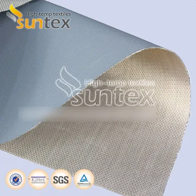 Flame Resistant Fabric High Temperature Thermocovers PTFE Coated Glass Fabric 1 Side 17oz Fire Barrier