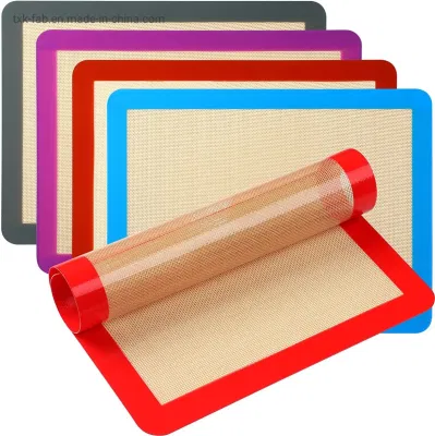  Reusable Anti Slip Silicone Fiberglass Baking Mat Liner Sheet for Kitchenware
