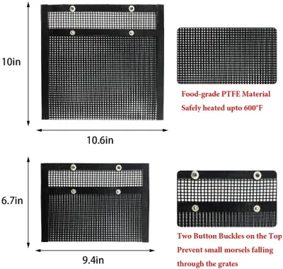 Heat Resistant Nonstick Barbecue Mesh Grill Bag for BBQ Tool Set
