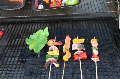 Hot Selling Non-Stick PTFE Material BBQ Grill Mesh Baking Sheet