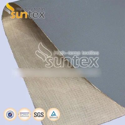 Flame Resistant Fabric High Temperature Thermocovers PTFE Coated Glass Fabric 1 Side 17oz Fire Barrier
